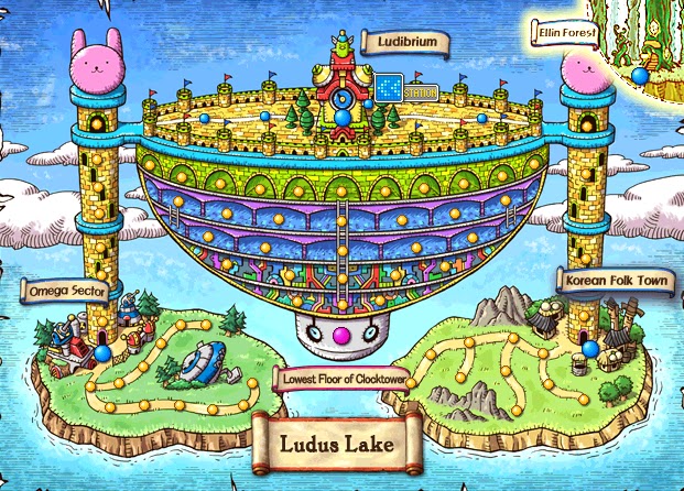 Ludus Map MapleSEA Continent Guide: Ludus Lake