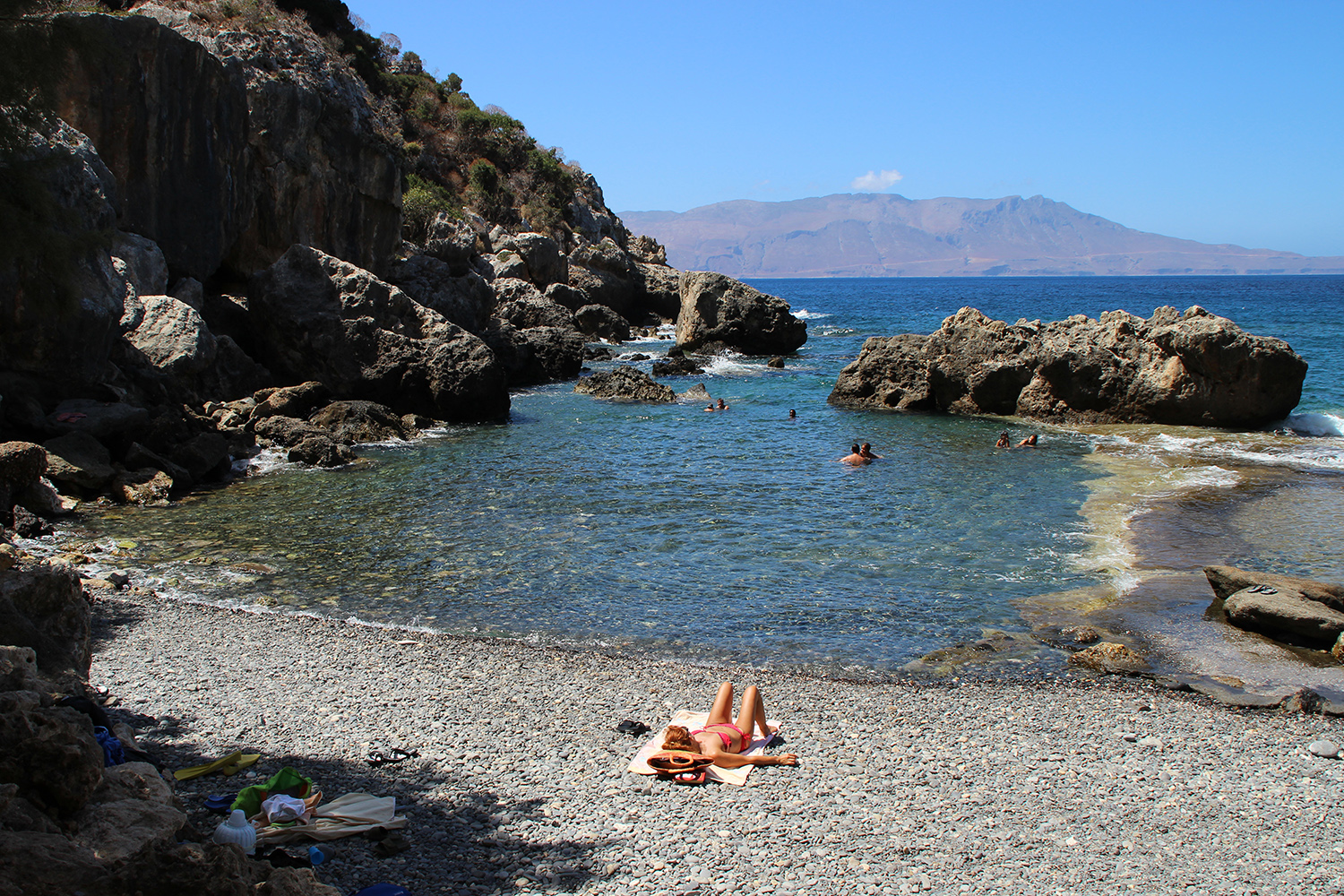 Vacances Grèce Ravdoucha village et plage Platanias, Chania Crète