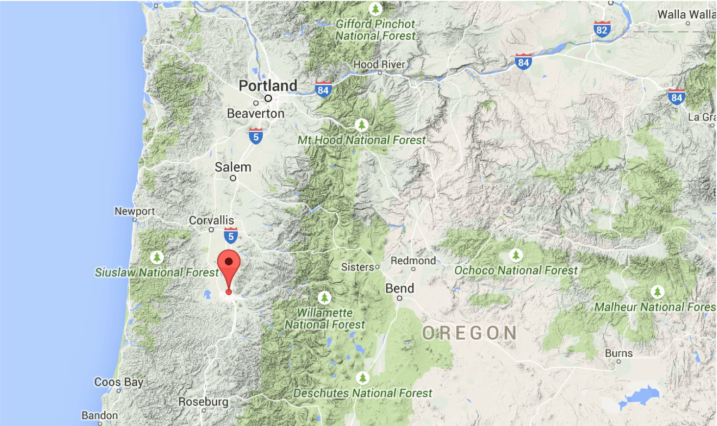 Oregon Earthquake Hazard Map