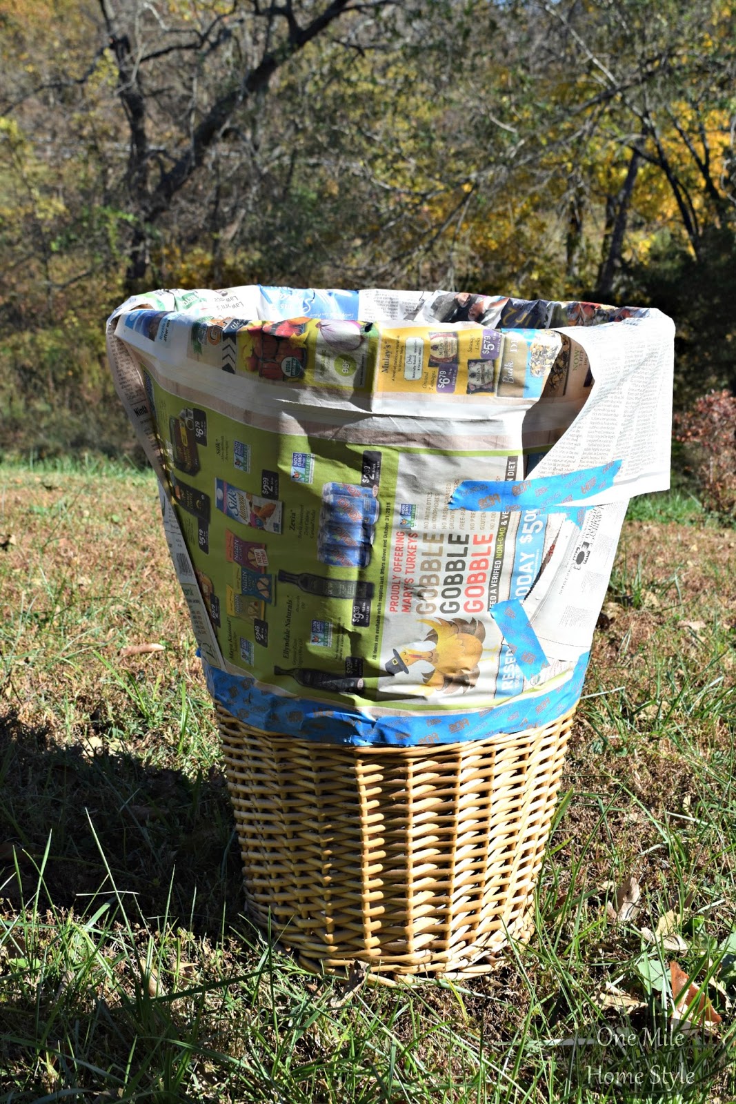 DIY PaintDipped Hamper Refresh