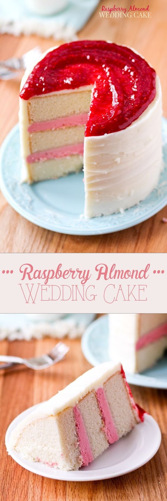 Raspberry Almond Wedding Cake Foodandcake123