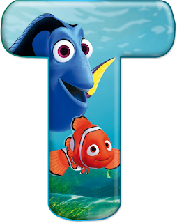 Abecedario Buscando a Nemo y Buscando a Dory. Finding Nemo Alphabet with Dory.