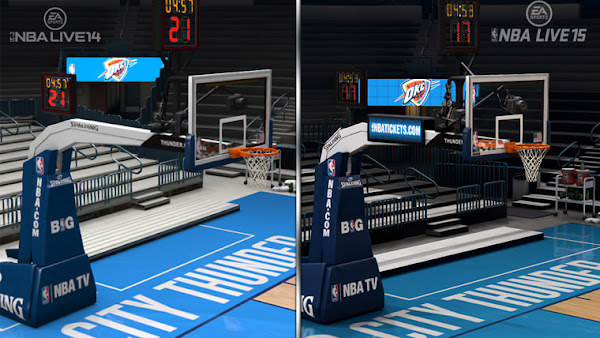 NBA Live 14 vs NBA Live 15 Graphics Comparison HoopsVilla.com