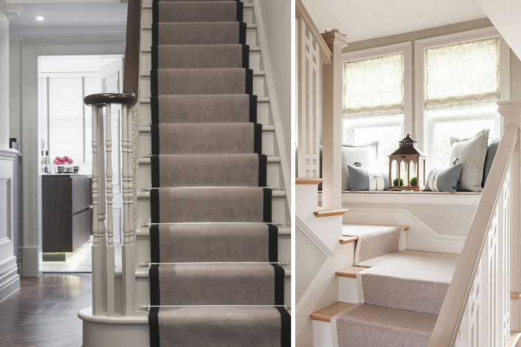 Marzua: Alfombras con ribete para el diseño interior