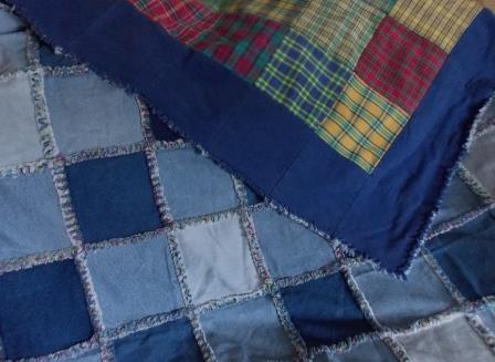 Double Nickel Quilts: Recycle Your Old Jeans to Make a Denim Picnic Blanket