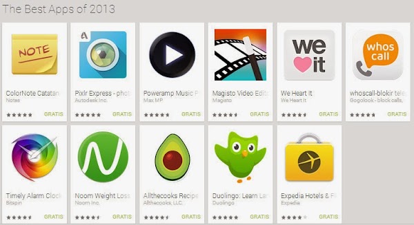 Aplikasi Android Gratis Terbaik Tahun 2013