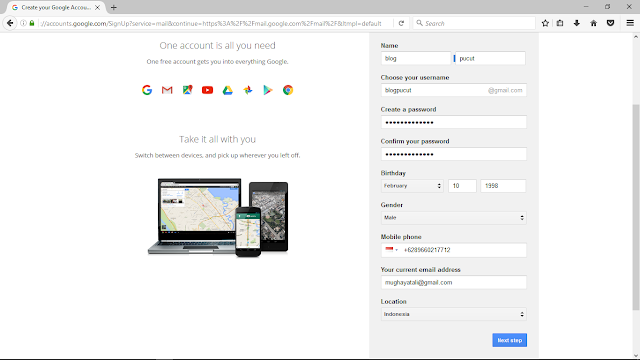 Cara Membuat Email dengan Google Email (Gmail) Terbaru gml2