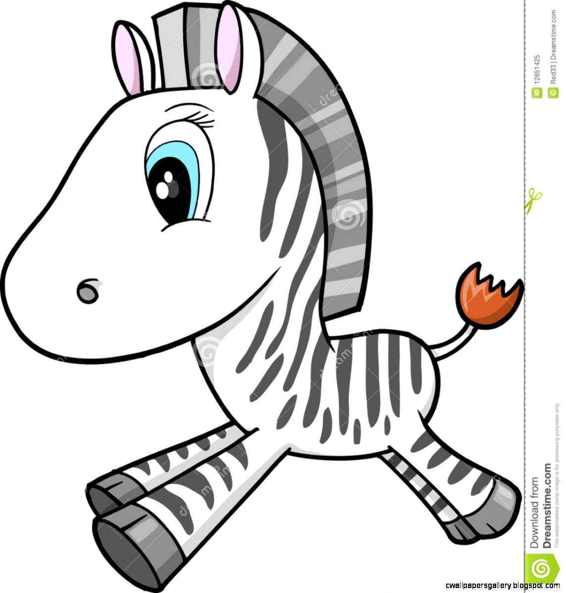 Cute Zebra Drawings