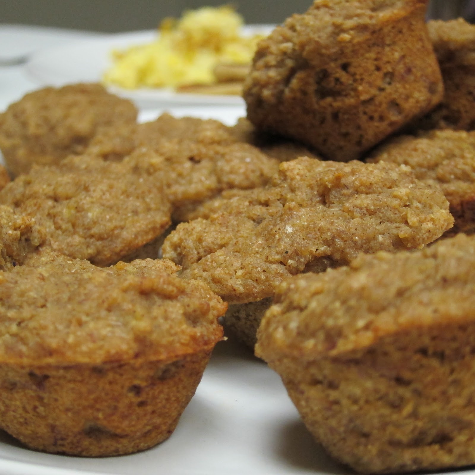 real mom health nut Banana Wheat Germ Muffins with dates