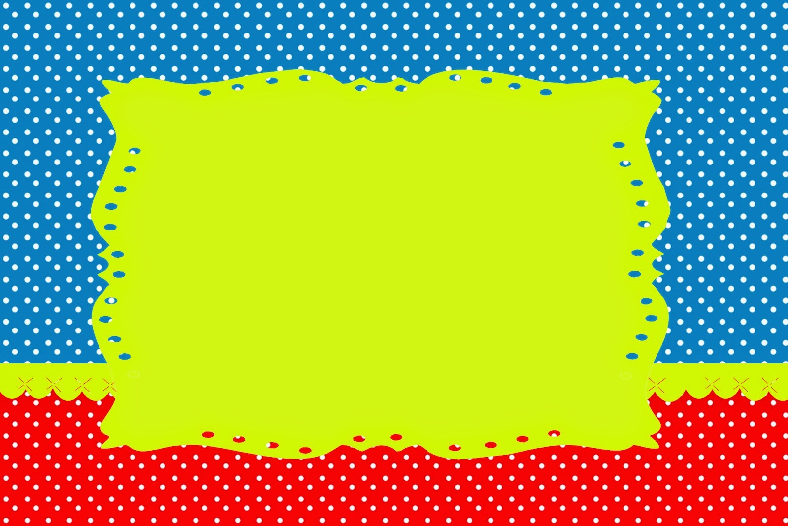 Rojo, Amarillo y Azul: Invitaciones para Imprimir Gratis. Para hacer invitaciones, tarjetas, marcos de fotos o etiquetas, para imprimir gratis de Rojo, Amarillo y Azul.
