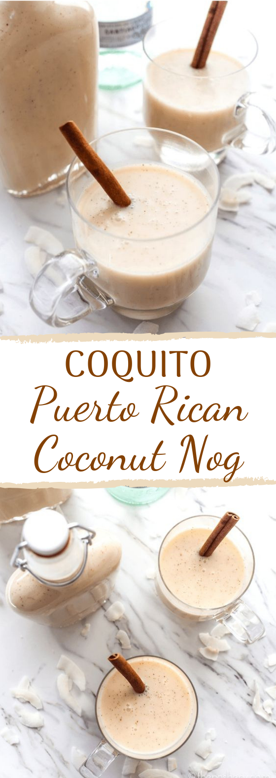 Coquito: Puerto Rican Coconut Nog #winter #warmdrink