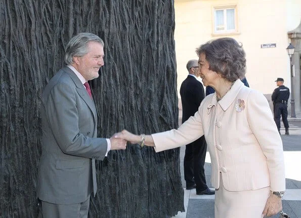Queen Sofia attended the opening of the exhibition  'Visions of the Hispanic World: Treasures from the Hispanic Society Museum & Library' exhibition at El Prado National Museum