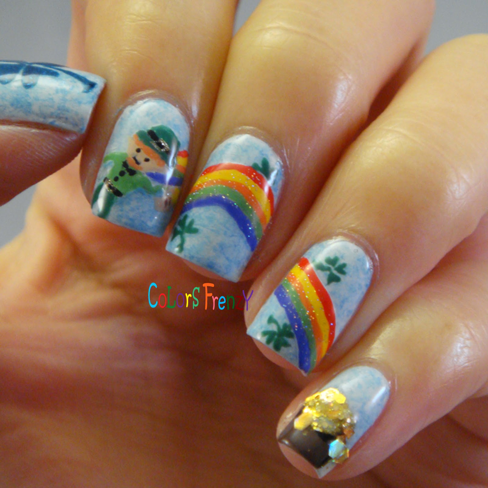 Colors Frenzy: St, Patrick's Day Nail Art