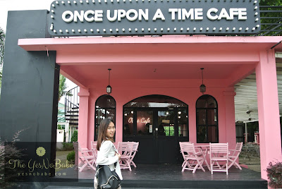 She walking into the Once Upon A Time Cafe Johor Bahru