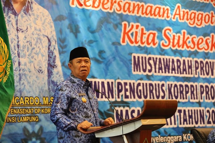 Korpri Lampung Jadi Percontohan Nasional, Wagub Bachtiar Minta Terus Tingkatkan Jiwa Korsa