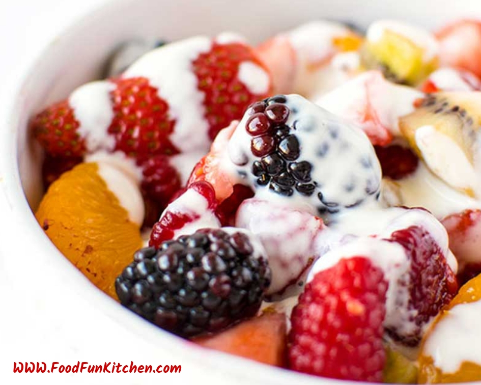 FRUIT SALAD WITH CREAMY LIMONCELLO DRESSING