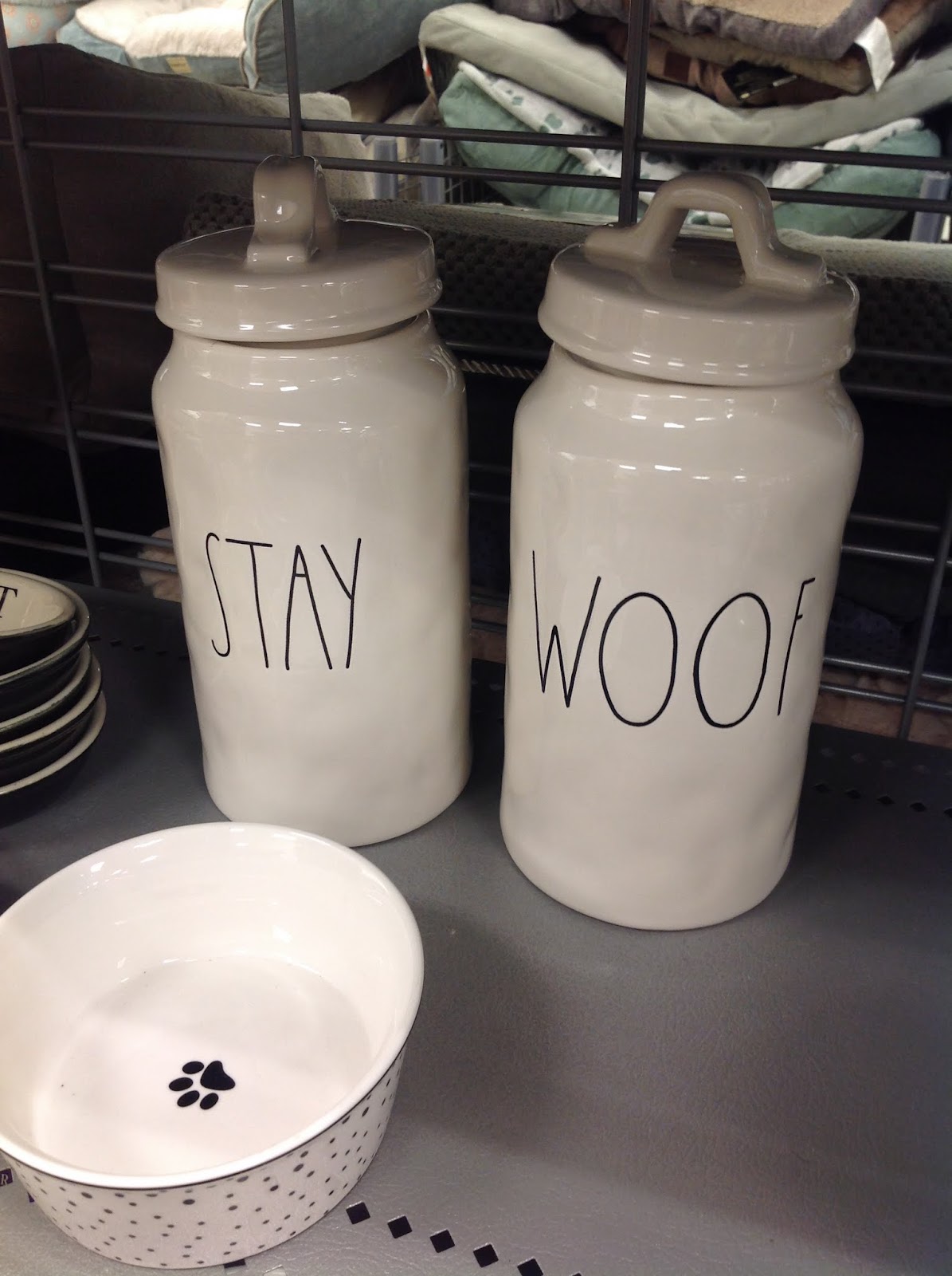 rae dunn cat canister