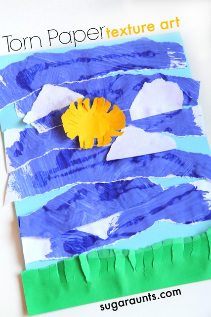 Torn Paper Art Awesome Fine Motor Activity | The OT Toolbox