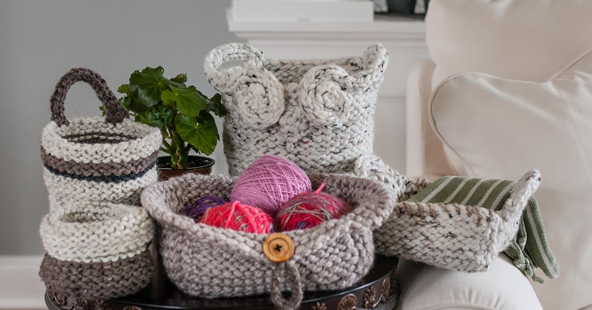 Loom Knitting by This Moment is Good!: Loom Knit Basket Patterns