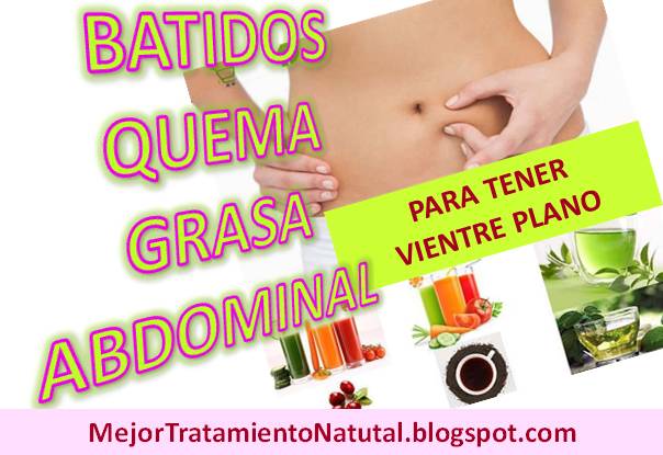 tratamiento natural para quemar la grasa abdominal