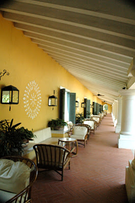 Veranda cafe of Hyatt Regency Resort