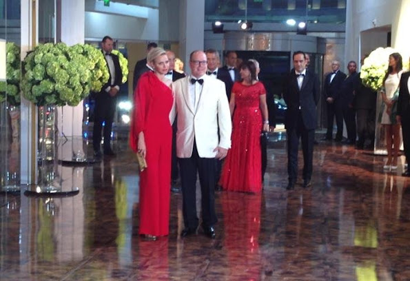 Prince Albert of Monaco and Princess Charlene of Monaco attend the 67th Monaco Red Cross Ball Gala