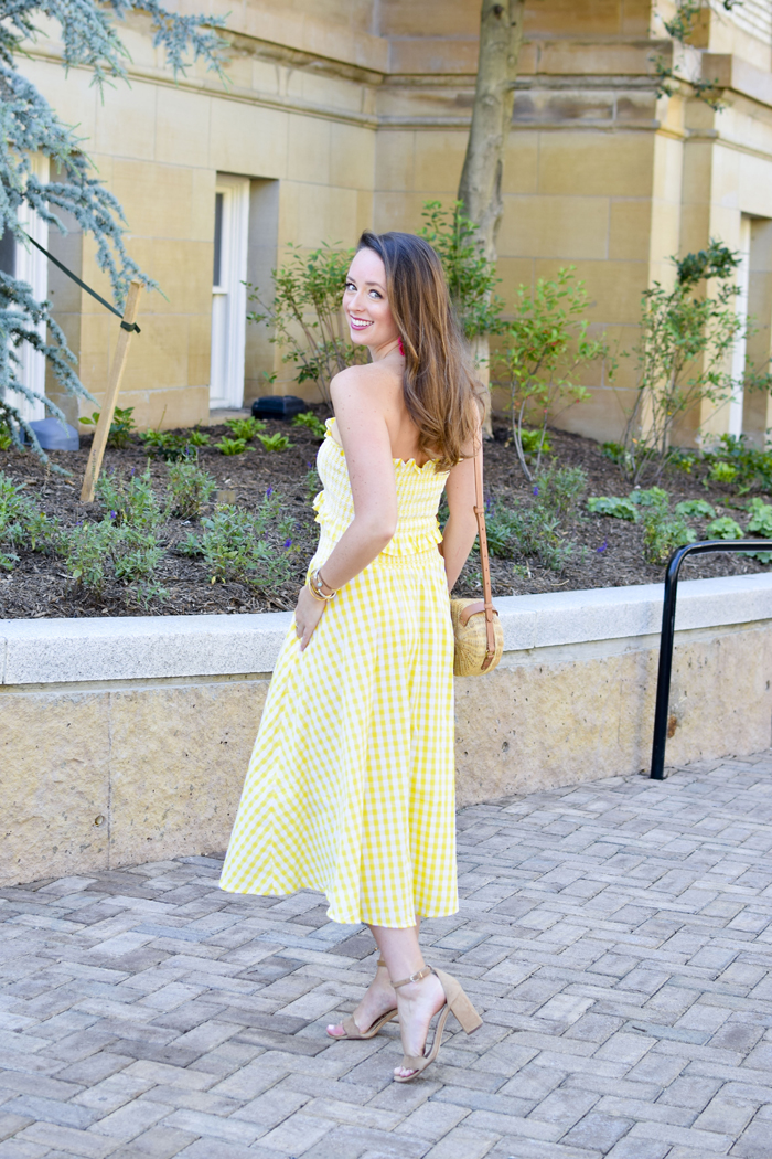 Southern Anchors: {yellow gingham two piece set}