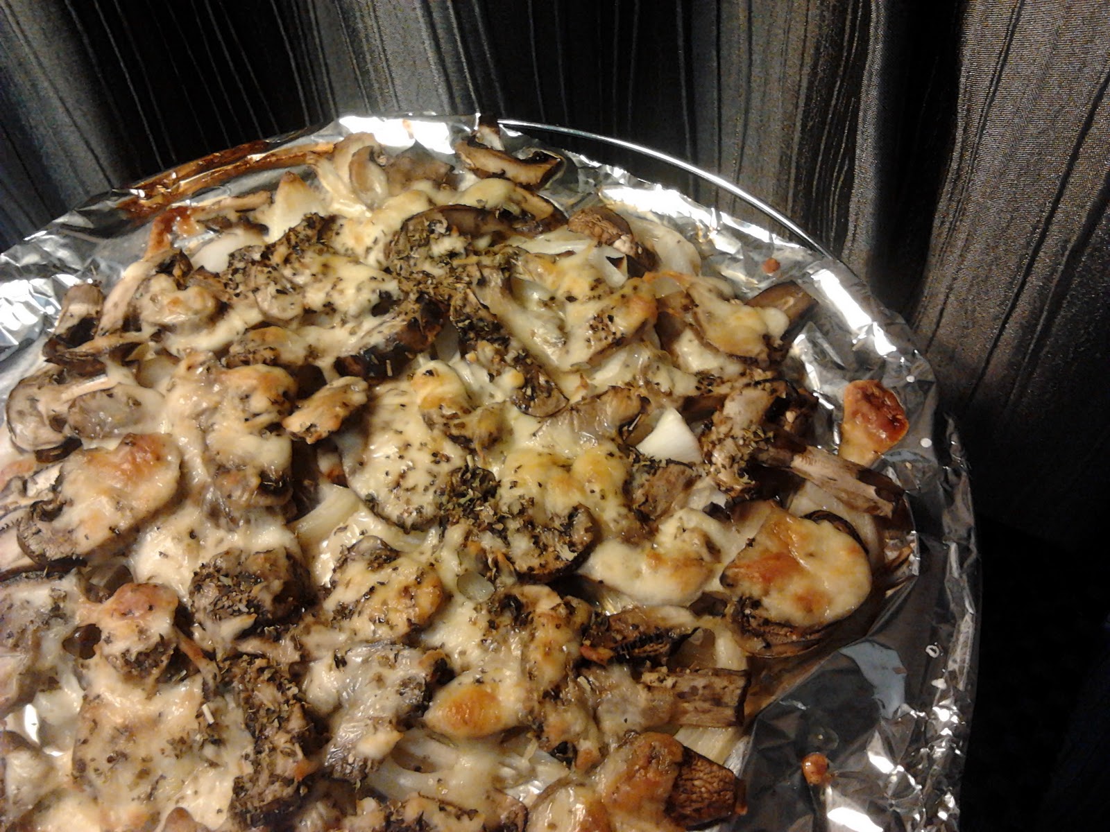 Grilled Swiss Brown Mushroom with Onions and Cheese Shan's Recipes