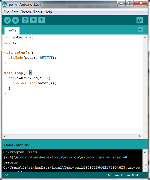 FajriRahani: Pemrograman PWM Pada Arduino