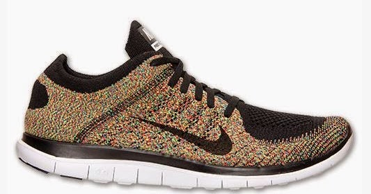 THE SNEAKER ADDICT: Nike Free Flyknit 4.0 Multi-Color Running Shoes ...