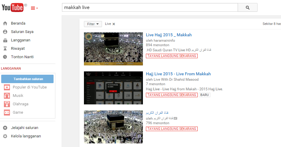 [ Live Streaming ] Ka'bah / Masjidil Haram Makkah  Exist 