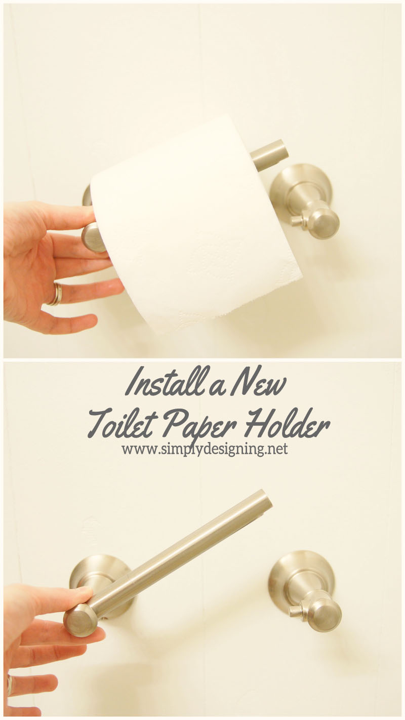 How to Install a New Toilet Paper Holder | #diy #bathroom #bathroomremodel #remodel How to Install a New Toilet Paper Holder | #diy #bathroom #bathroomremodel #remodel