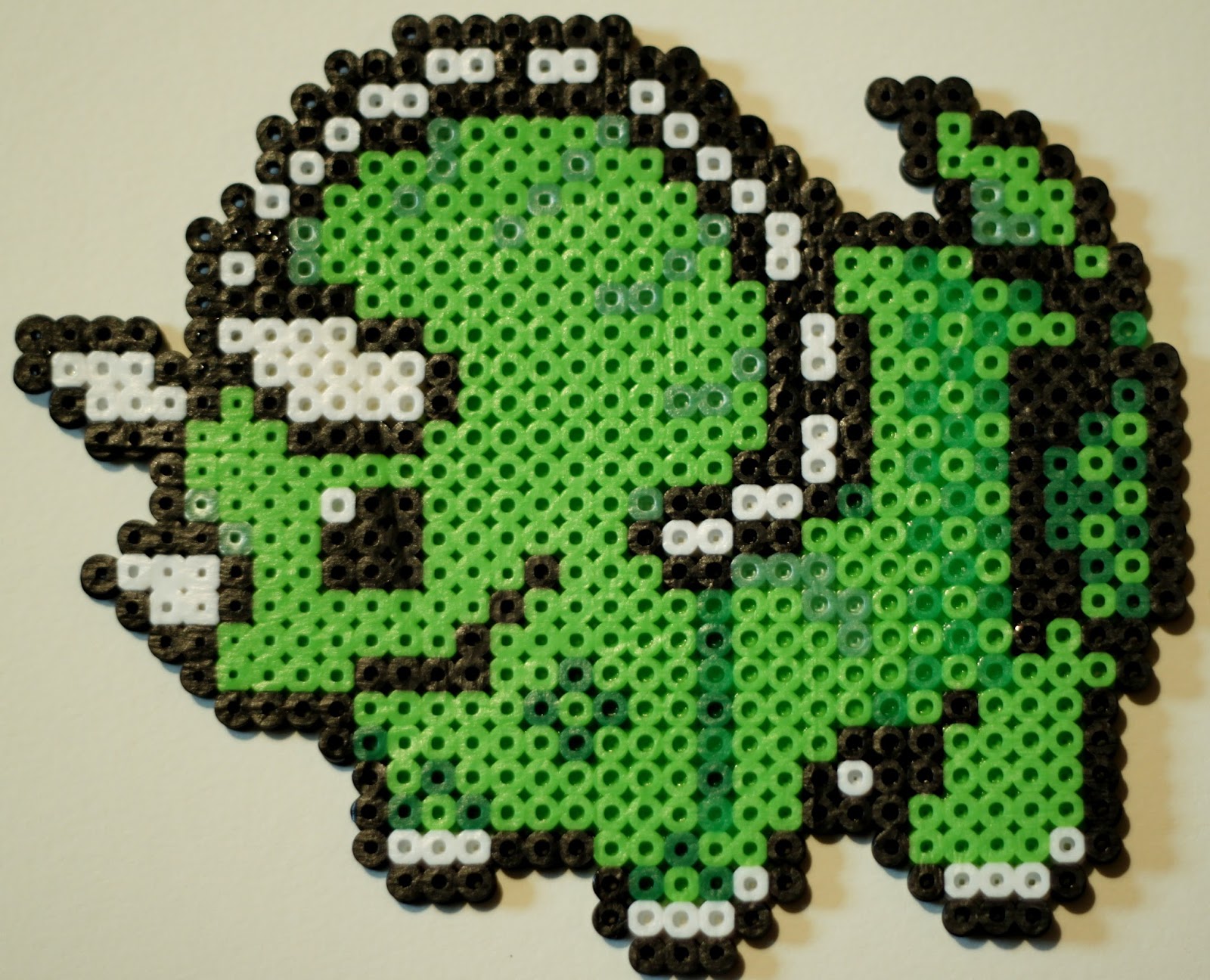 RRROOAAARRR!!! Says the Triceratops Dinosaur made out of Perler Beads