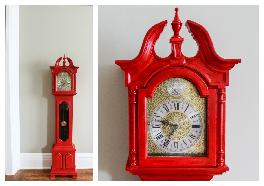 The Little Red Chair Grandfather Clock Before&After!