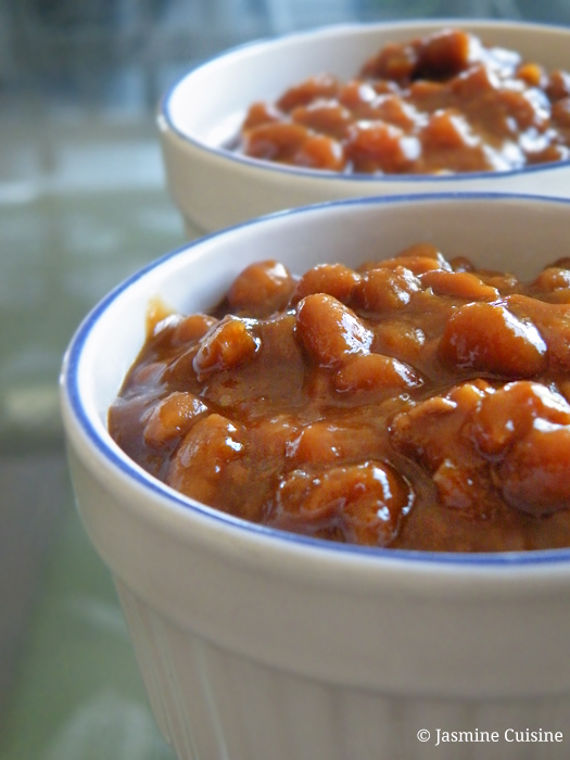 Fèves sans lard (véganes) Jasmine Cuisine