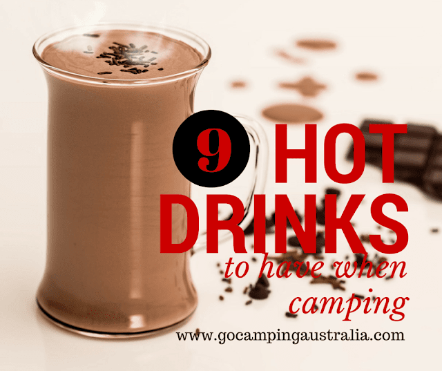 winter camping hot drinks