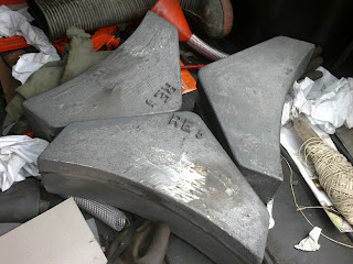 Another set of brake blocks has been cast for the Husky