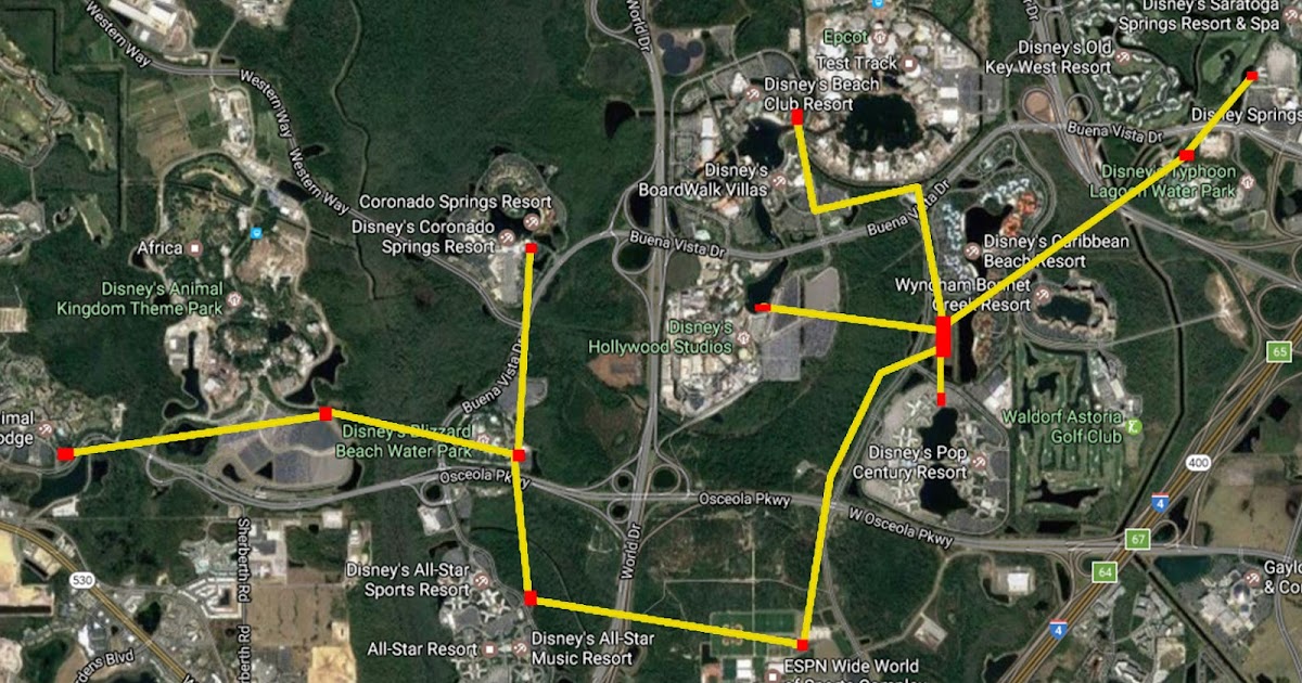 Disney World Gondola System Map