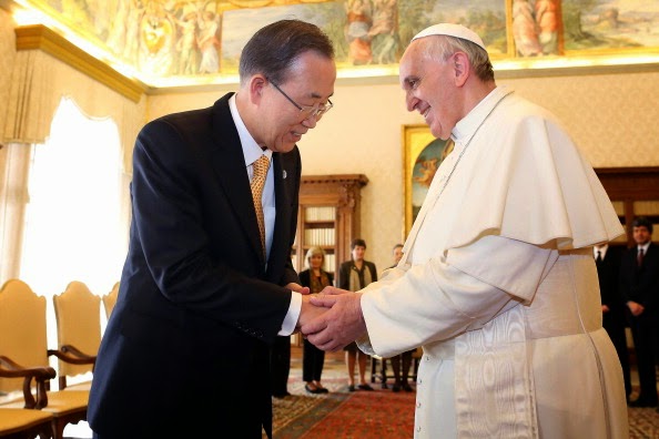 Pope write Ban-Ki-moon