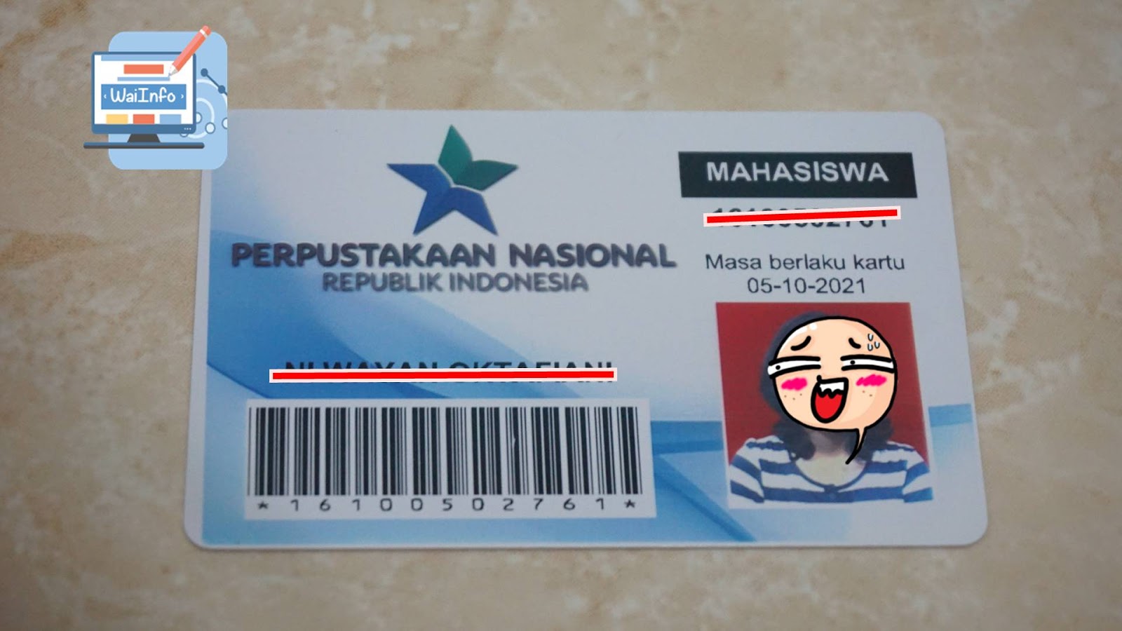 Cara Mudah Membuat Kartu Anggota Perpustakaan Nasional Republik