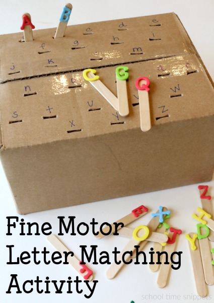 letter matching activity