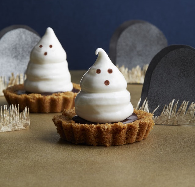 Halloween Food Treats, Meringue Ghost Tartlets