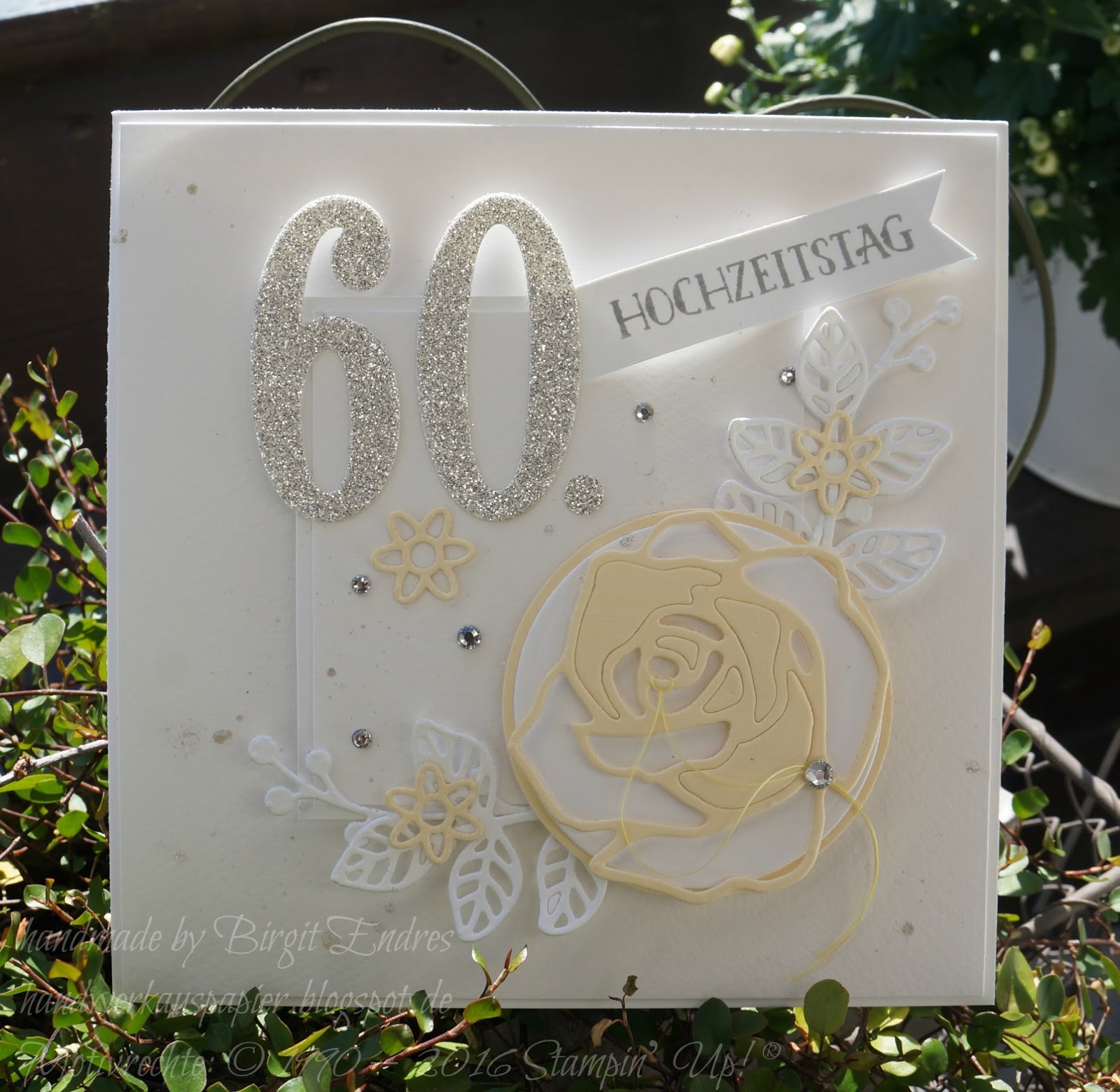 HandWerk aus Papier: Zur Diamantenen Hochzeit..............