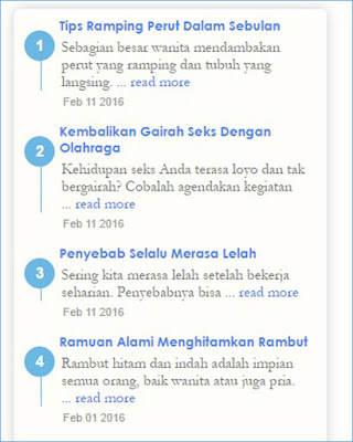 widget Recent Post http://tipsmudahpraktis.blogspot.co.id/