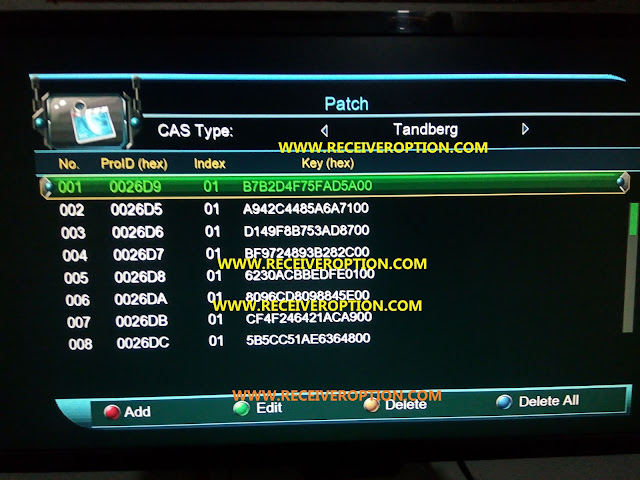 HOW TO UPDATE TANDBERG SOFTCAM KEY FILE IN MULTIMEDIA 1506G/F HD RECEIVERS