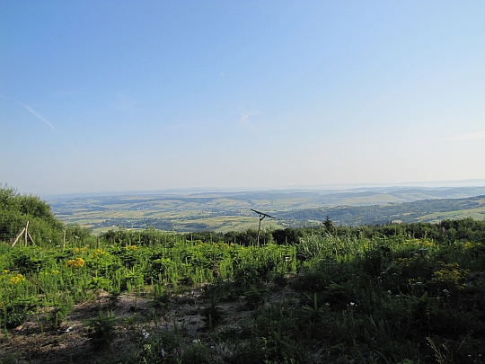 Pogórze Jasielskie widziane z Łysej Góry.