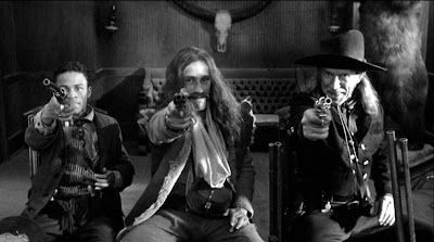 The three legendary frontier killers: Cole Wilson, Conway Twill, Johnny "The Kid" Pickett hired by Dickinson, The Bounty Hunters, Dead Man, Directed by Jim Jarmusch