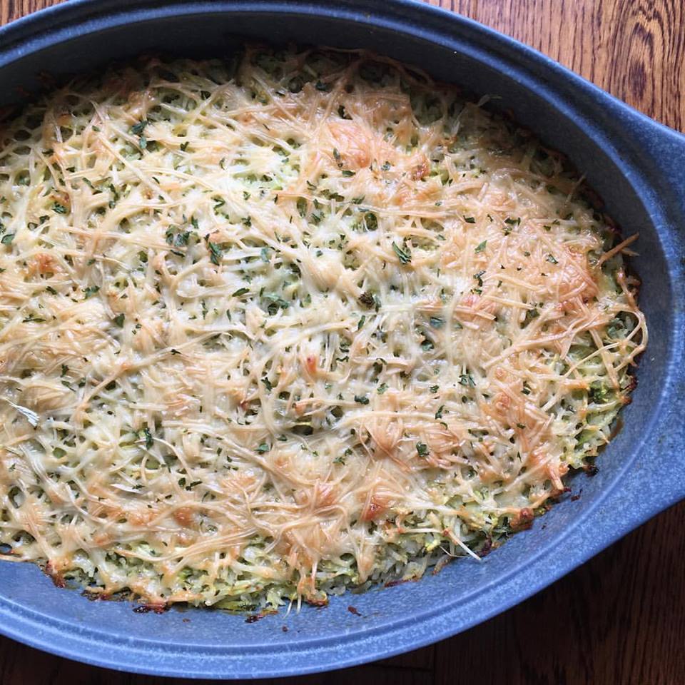 Simply Mangerchine Zucchini and Rice Gratin