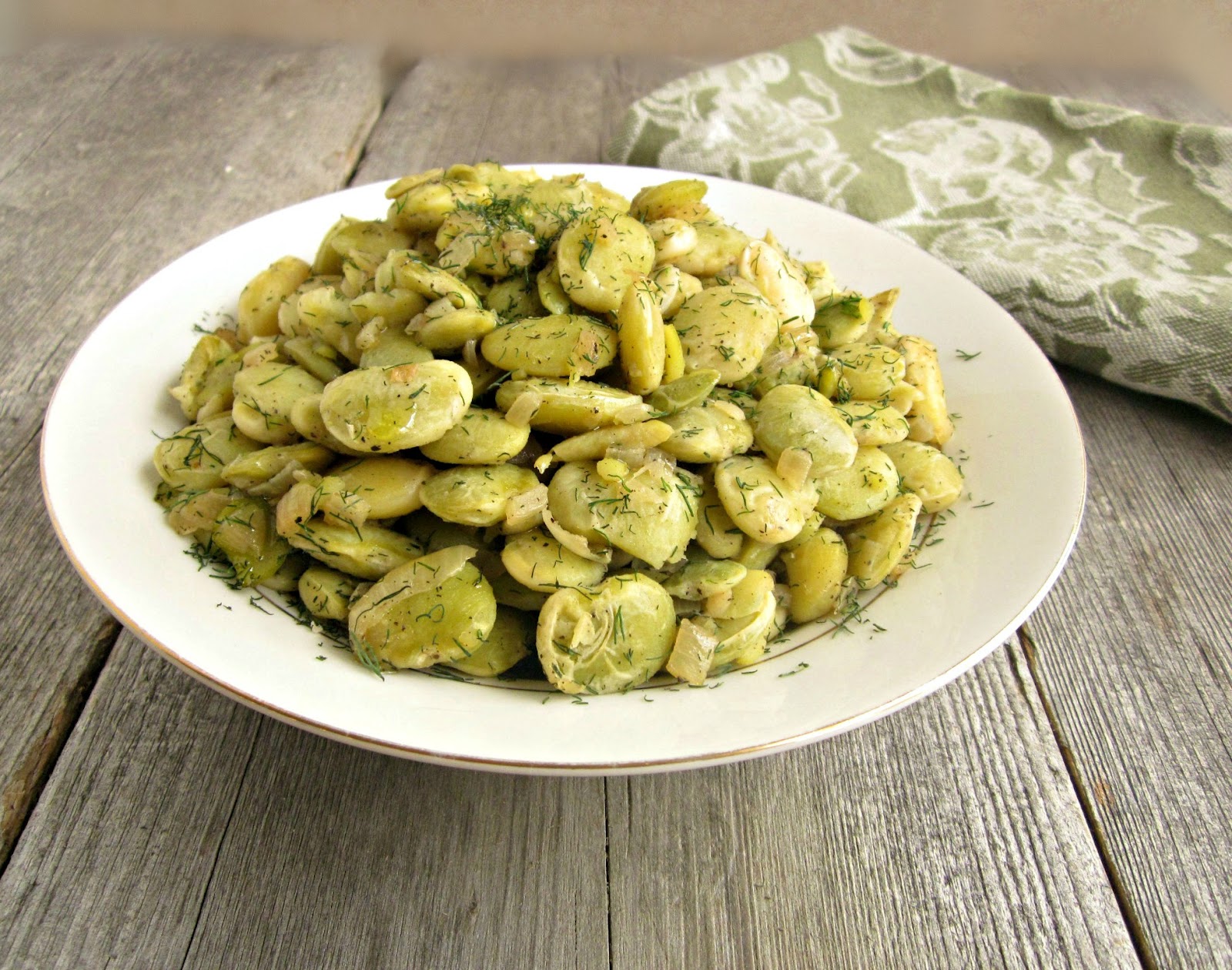 Hungry Couple Lima Beans with Sautéed Onions