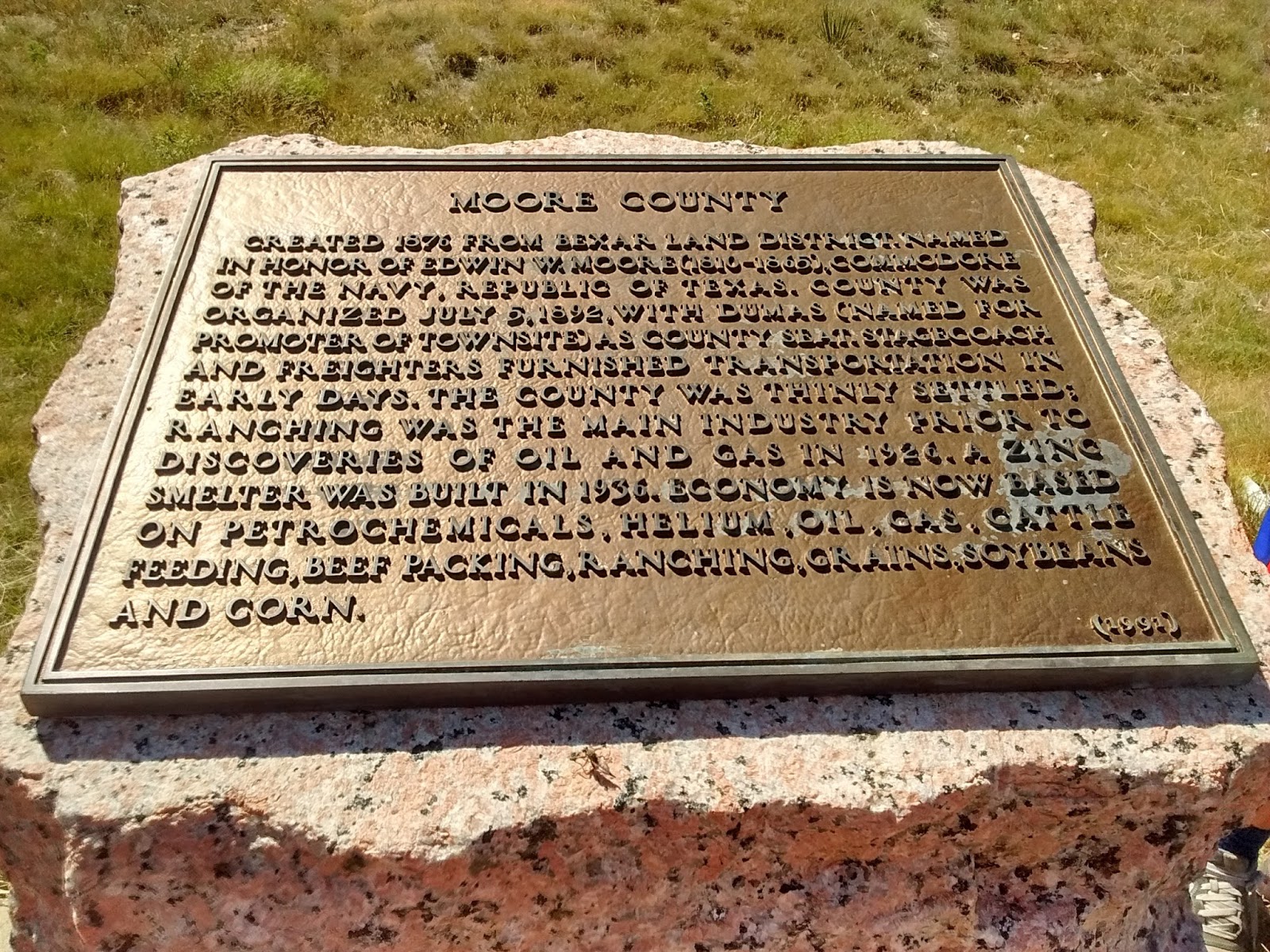 Historical Markers with the Kids Dumas, TX